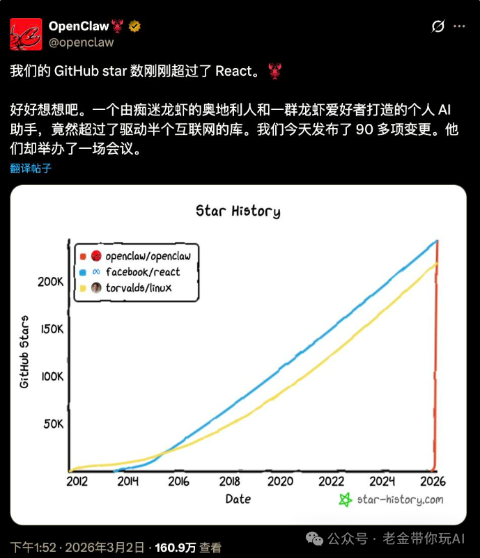2026年OpenClaw28万星登顶！火山版上线！老金推荐10+必装的ClawSkill！