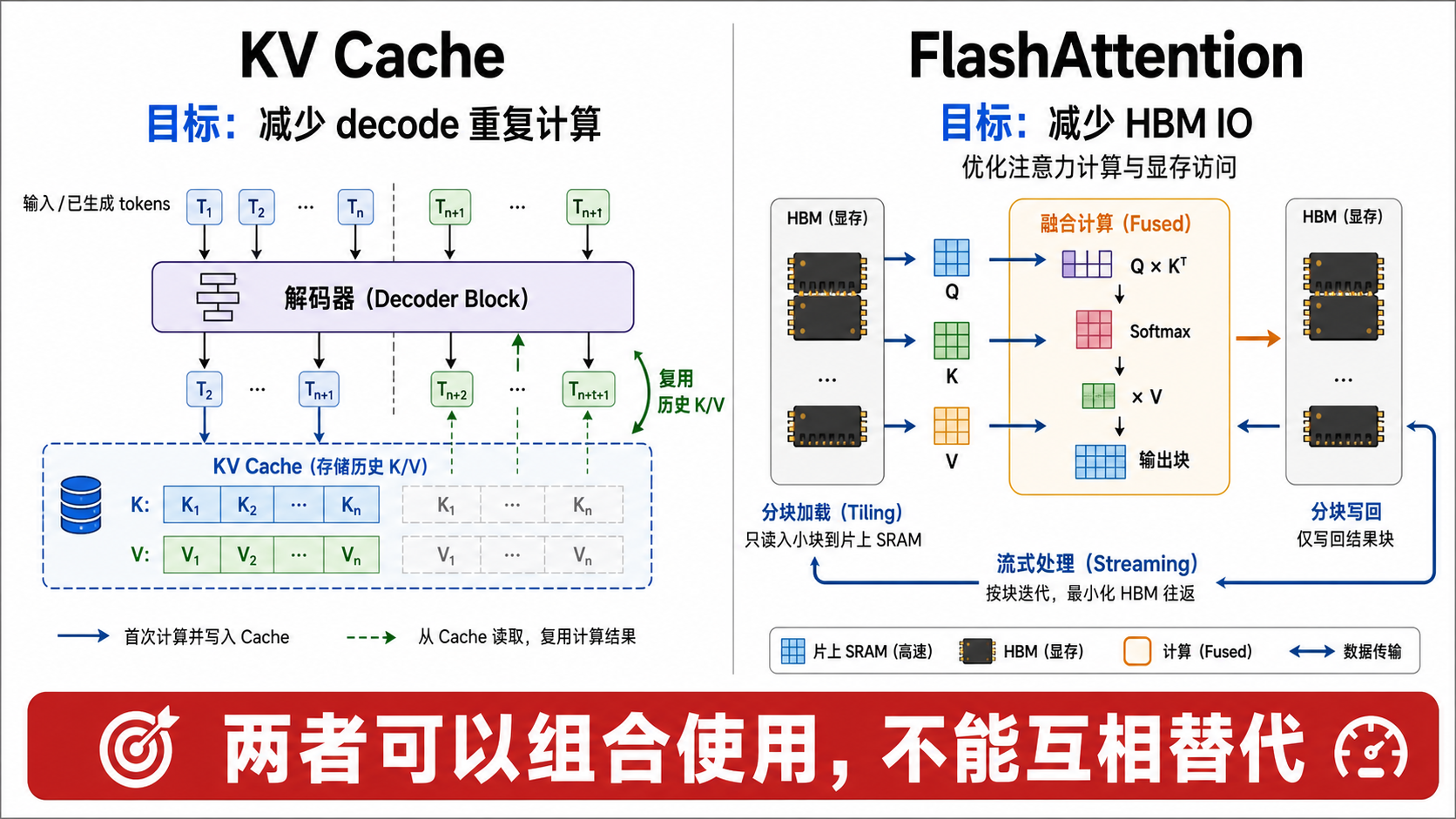 KV Cache 与 FlashAttention 优化目标对照
