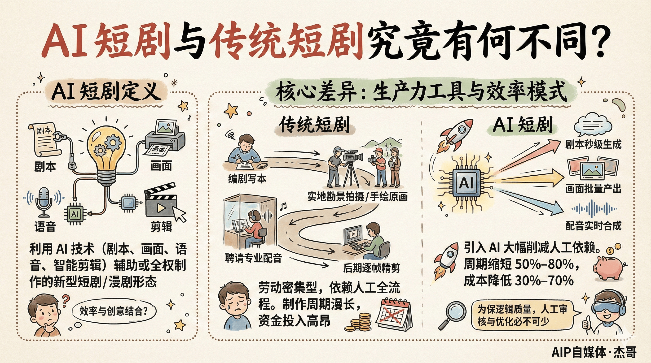 AI 短剧与传统短剧究竟有何不同