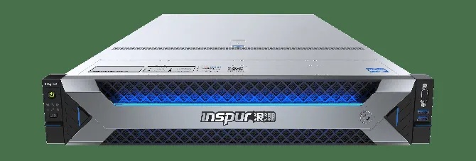 浪潮计算机推理一体机标准机架式设计蓝光点缀品牌标识_1