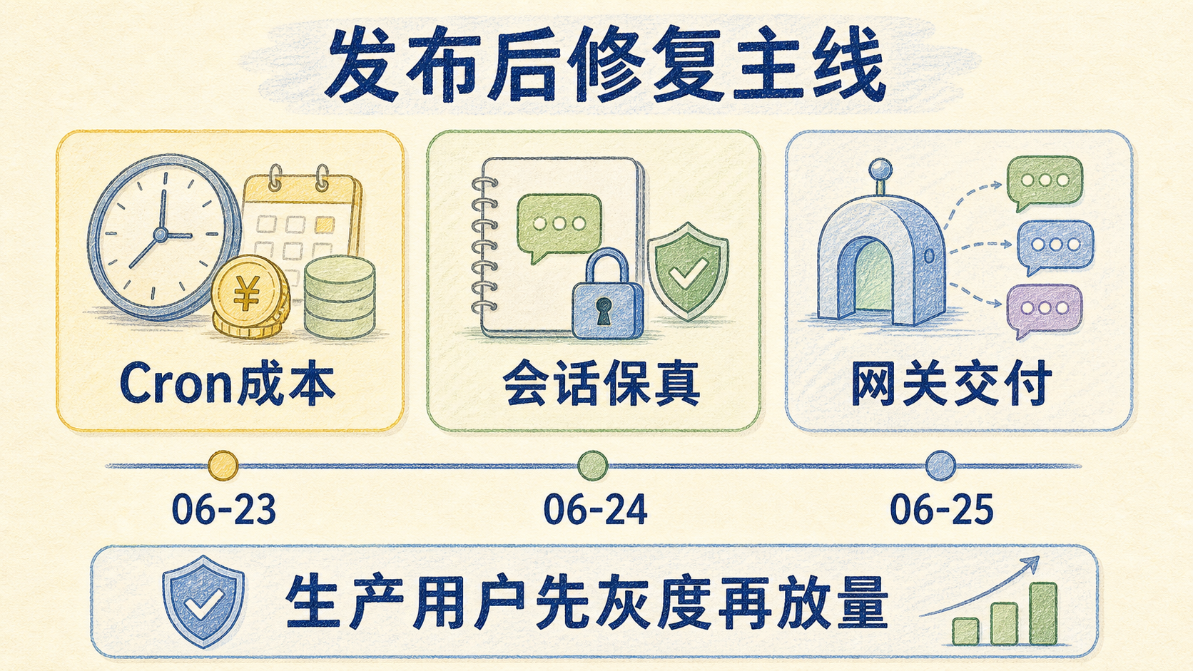 发布后修复主线