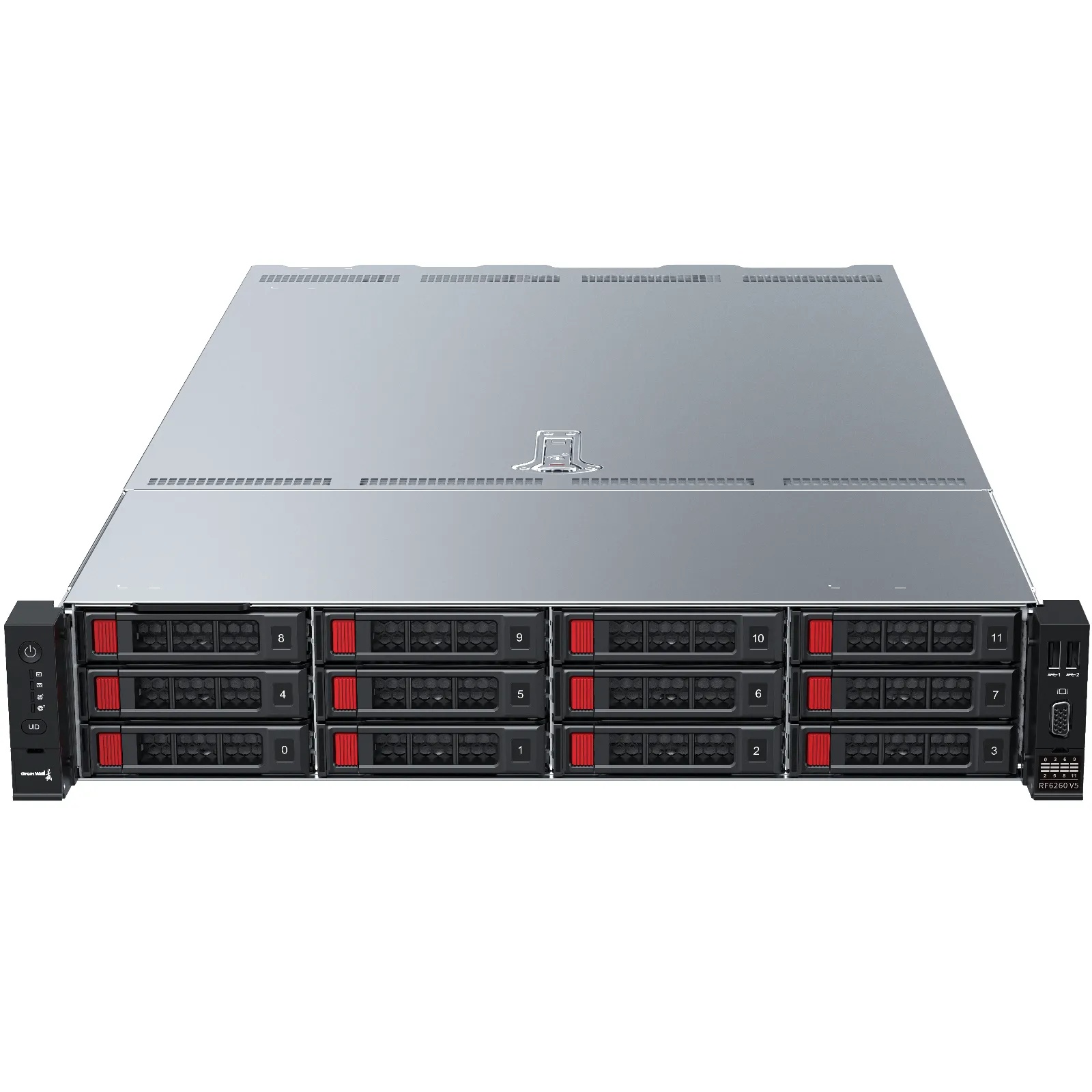 擎天RF6260 V5服务器AI一体机正面全景展示外观与接口布局_1