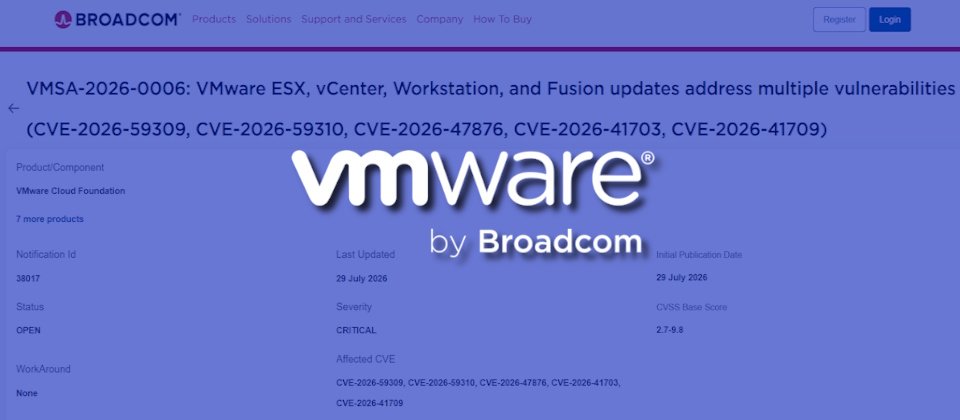 博通修補VMware三項重大漏洞，攻擊者恐繞過身分驗證，或在vCenter與ESX主機執行程式碼| iThome
