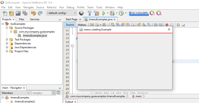 Creating JMenu in java using Netbeans with Examples-CSDN博客