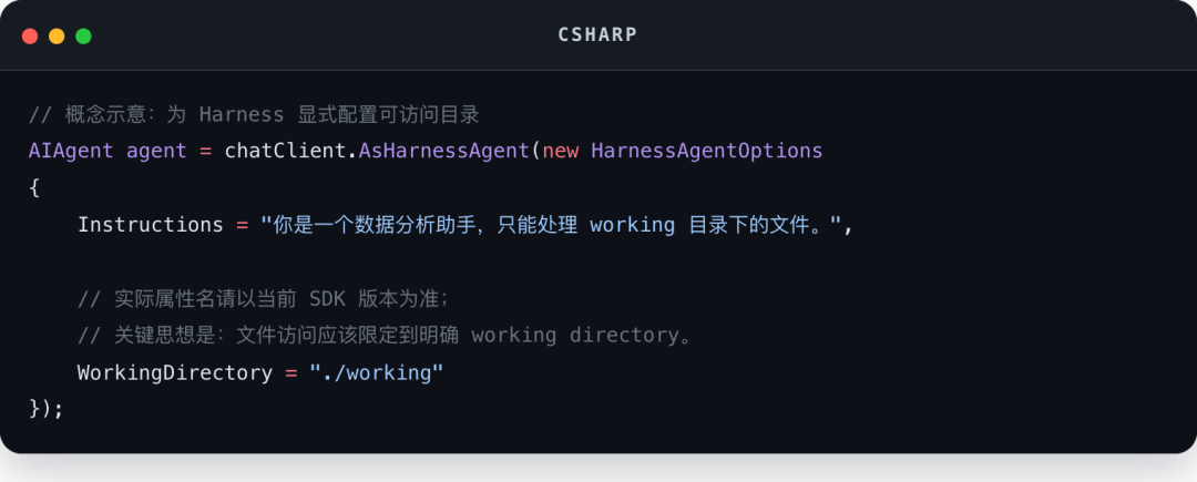 Csharp code block