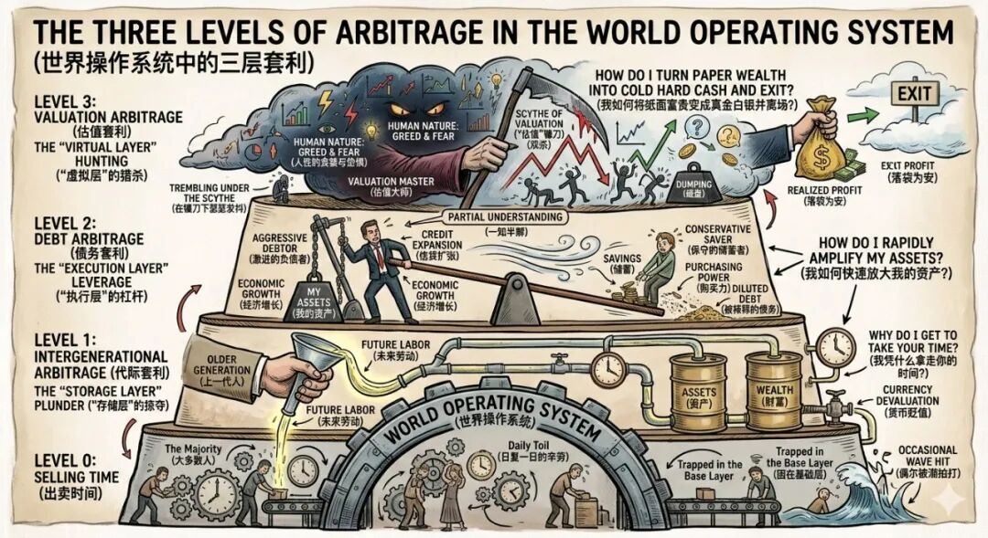 财富的底层代码：三层套利与人生突围