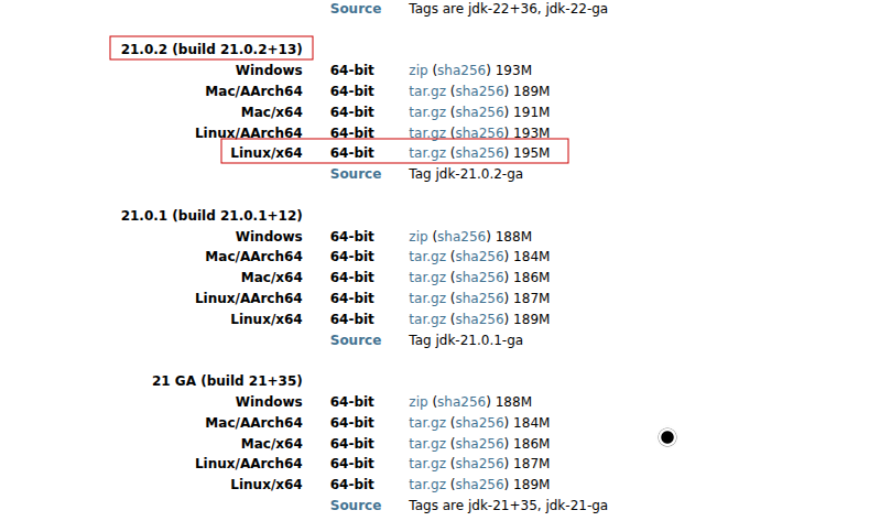 Linux 安装 JDK 和 OpenJDK 环境安装（21 版本）_openjdk21