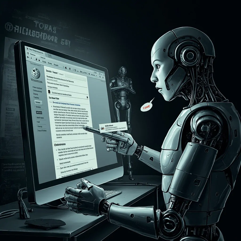 Wikipedia confronts AI Agent Tom - the protest blog