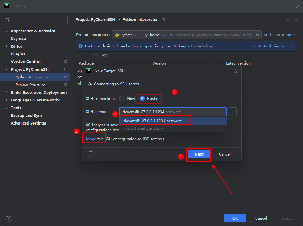华为开发者空间-云开发环境，实现PyCharm SSH远程开发_华为开发者空间_28