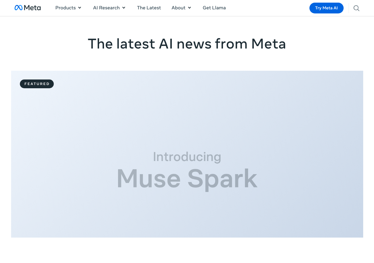 Meta AI Blog 截图
