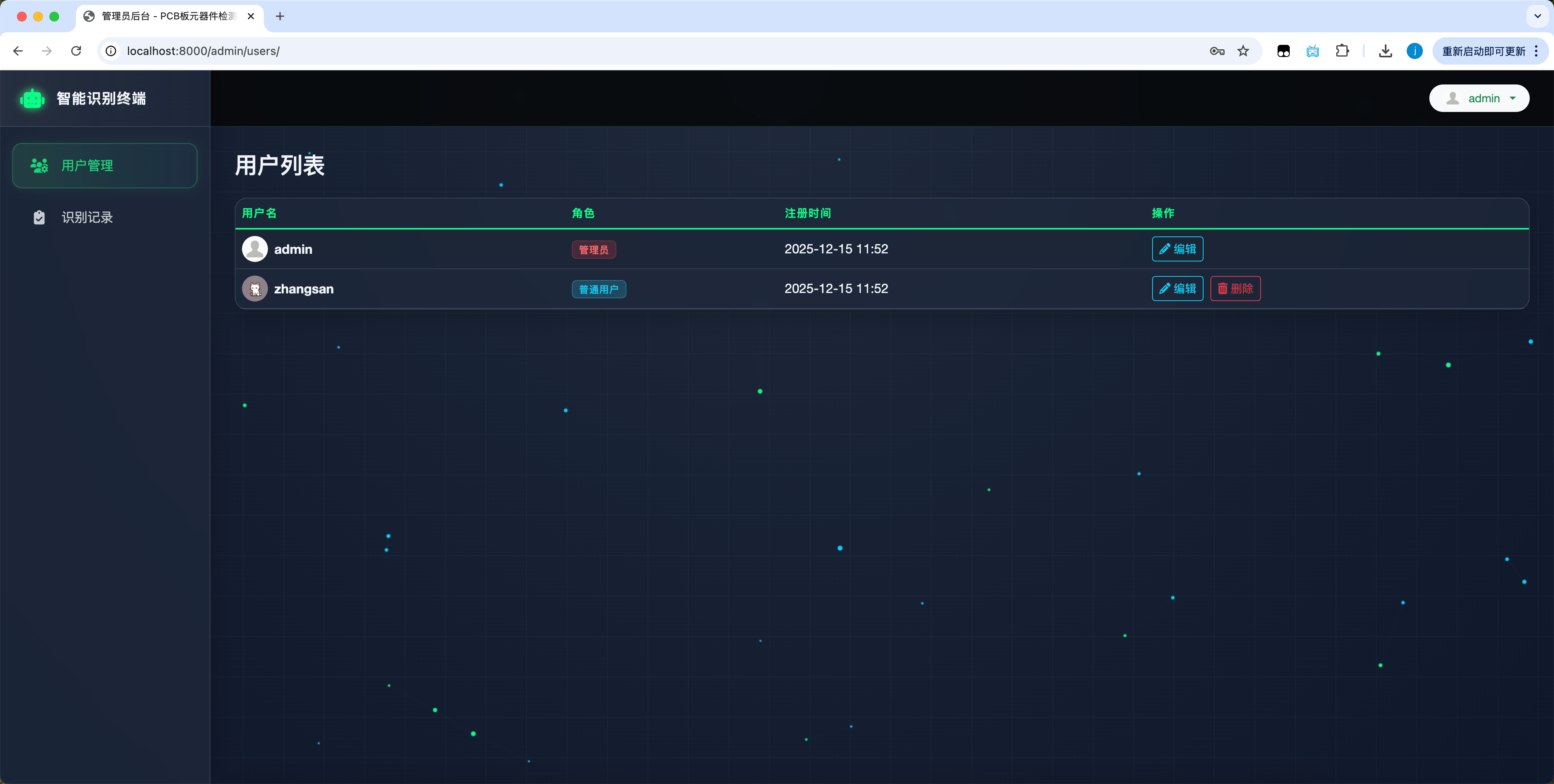 管理员用户管理