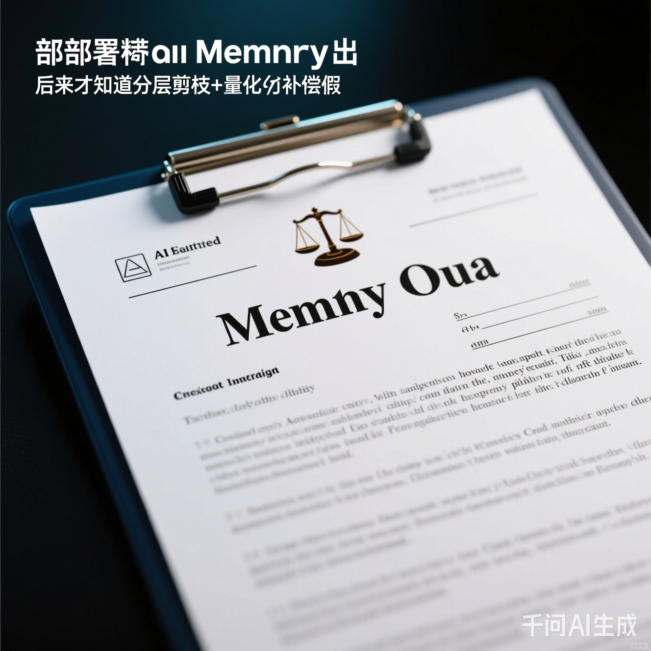AI生成的虚假法律文件截图