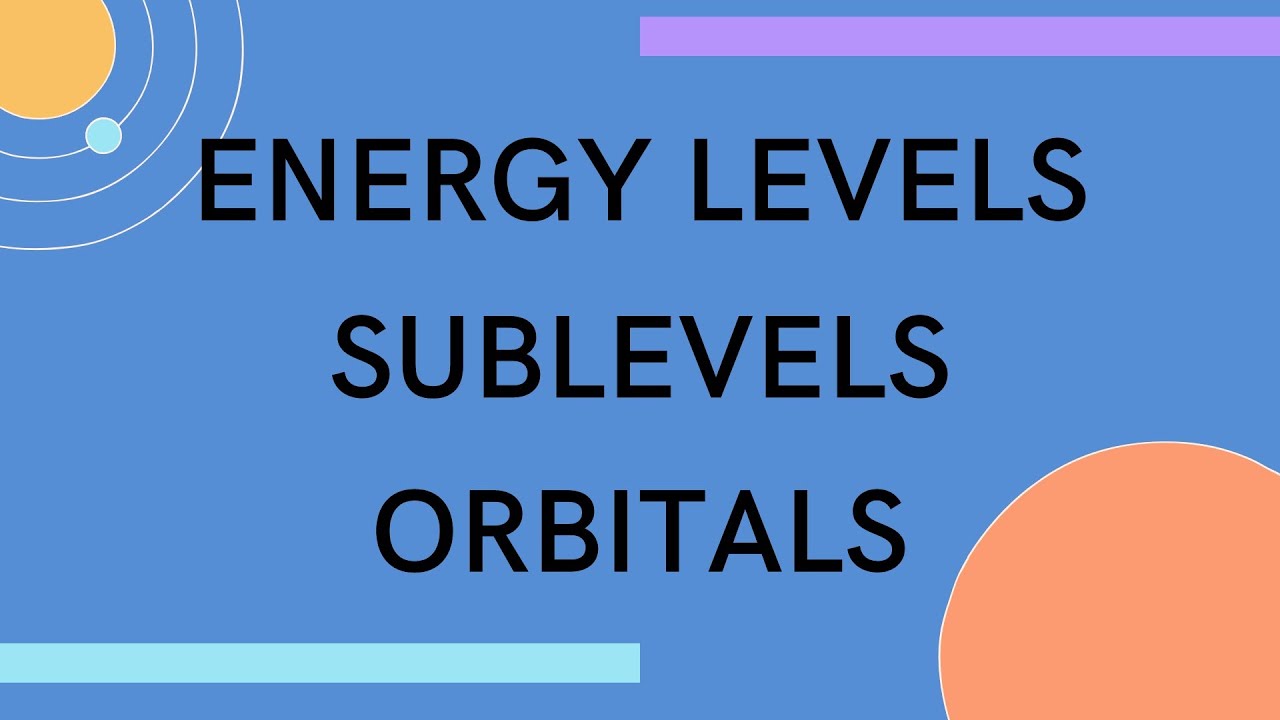 Energy Levels,Sublevels,and Orbitals